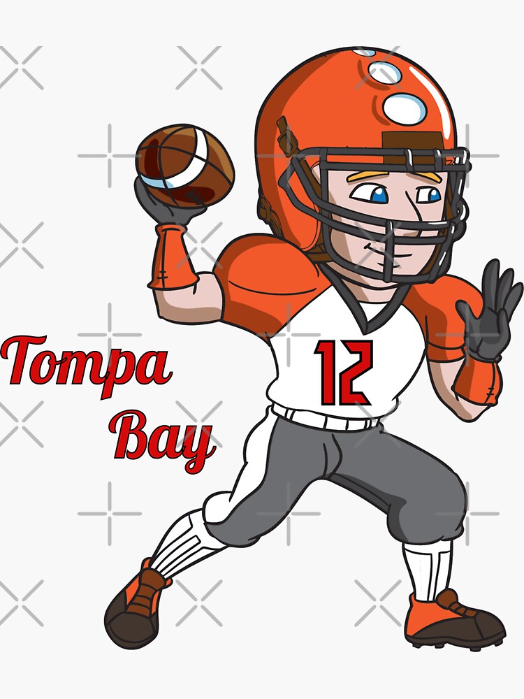 Tompa Bay Brady Football Tampa Sticker for Sale by SHRAPNEL-INK