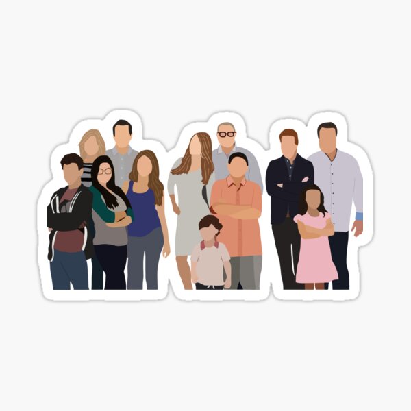 Modern Family cast Sticker