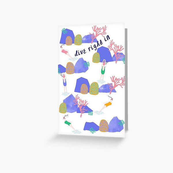 Dive Right In Card Greeting Card