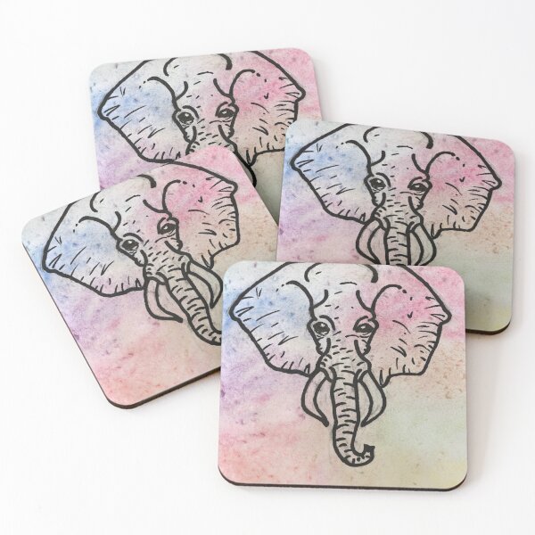 Item preview, Pastel Tie-Dye Elephant designed and sold by carolinemary3.