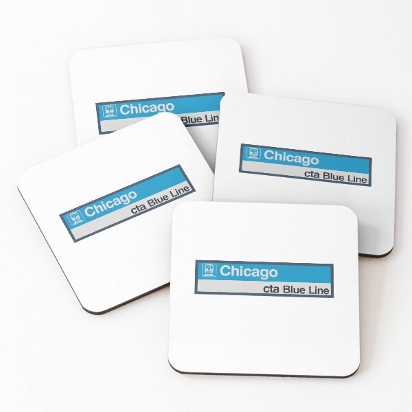 Item preview, CTA Chicago Blue Line Sign designed and sold by gekuehn2.