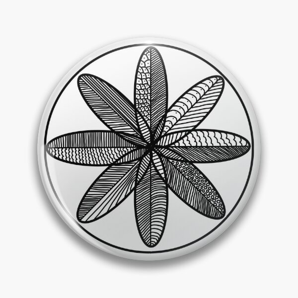 Item preview, Hand Drawn Feather Mandala designed and sold by medinacreative.