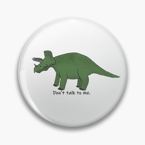 Item preview, Cute Impolite Triceratops designed and sold by GrousyGirl.