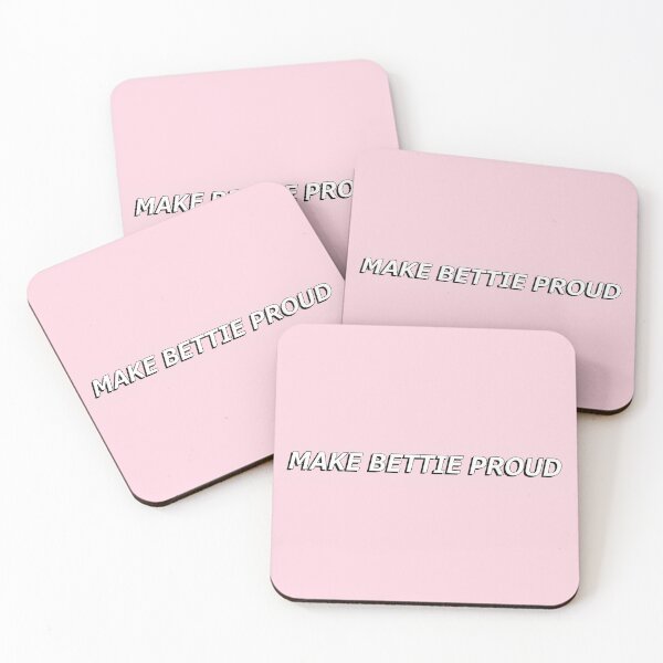 Item preview, MAKE BETTIE PROUD PINK AND BLACK  designed and sold by Stickers by SoSrat.