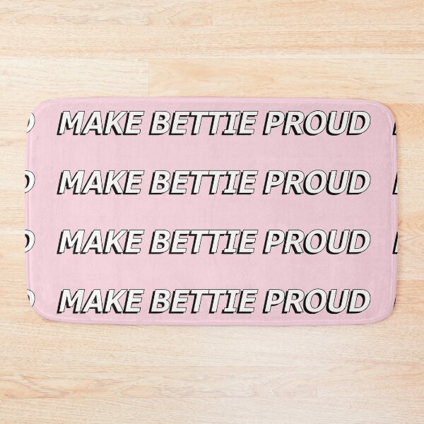 Item preview, MAKE BETTIE PROUD PINK AND BLACK designed and sold by Stickers by SoSrat.