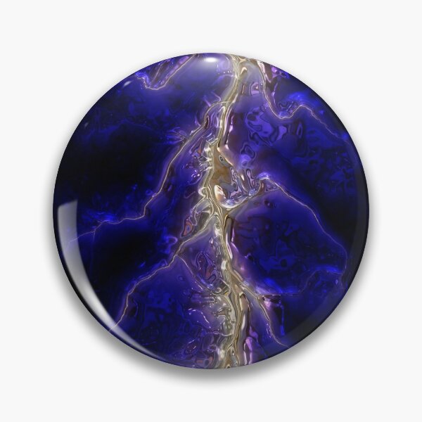 Item preview, Futuristic, fluid blue lightning bolt designed and sold by Sybille-Yates.