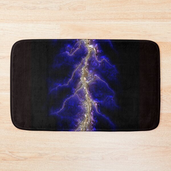Item preview, Futuristic, fluid blue lightning bolt designed and sold by Sybille-Yates.