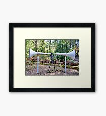 ' YOU DON'T HAVE TO SHOUT ' Framed Print