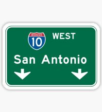 Pegatina San Antonio, TX Road Sign, USA