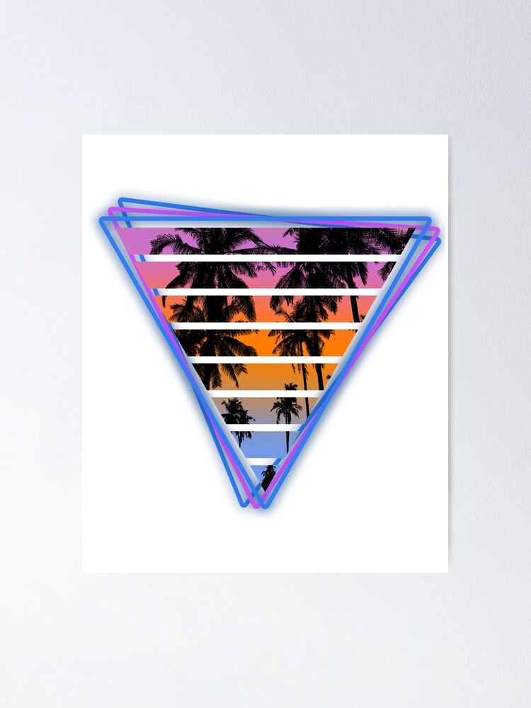 Synthwave Triangle Design Synthwave Triangle Design
