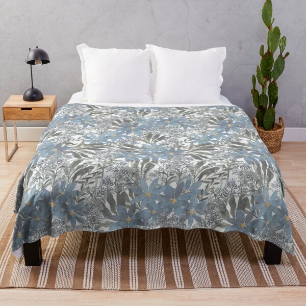 Item preview, Blue Wildflower Pattern designed and sold by Justine Miller.