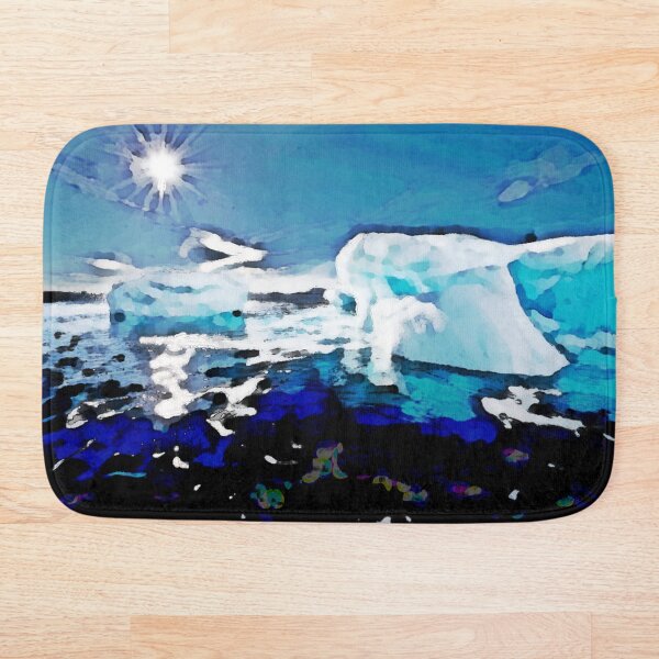 Item preview, Night ice oil painting designed and sold by BatholomewMat.