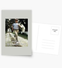 Today is cardio day Forrest Gump runs Postcards