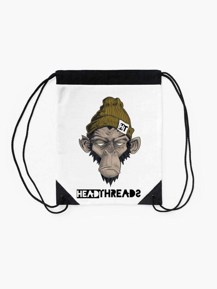 "head threads monkey" Drawstring Bag for Sale by TijnWB Redbubble