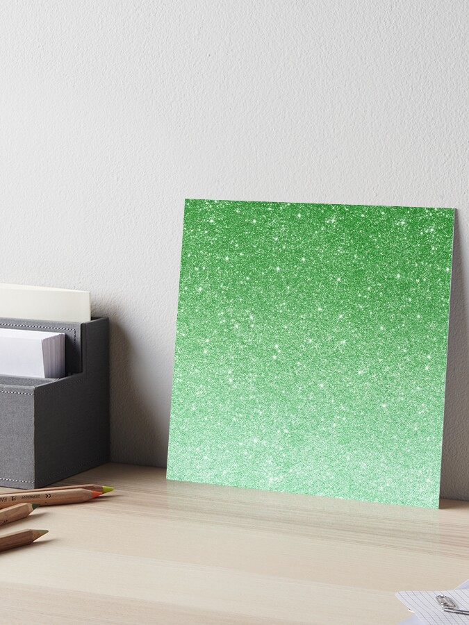 Mint Green Ombre Glitter  Art Print for Sale by ColorFlowArt