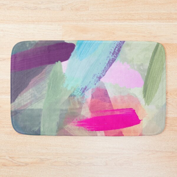 Item preview, splash painting texture abstract background in pink blue green designed and sold by Mrvell.