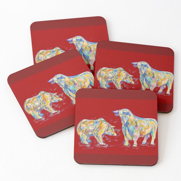 Item preview, Bull and bear, red designed and sold by Nicole Leidenfrost.