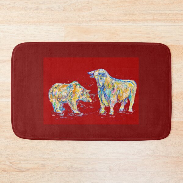 Item preview, Bull and bear, red designed and sold by Nicole Leidenfrost.