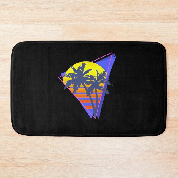 Item preview, Synthwave Retrowave Sunset with palms 80s style design Gift print designed and sold by D-C-Designs.