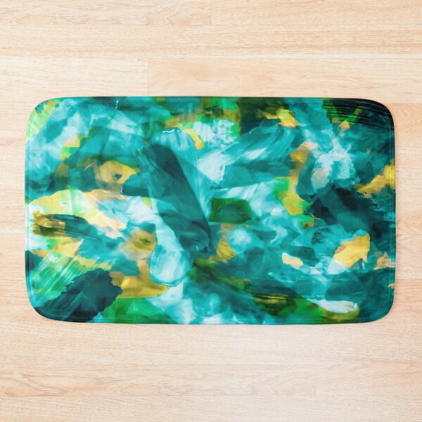 Item preview, splash painting texture abstract background in green blue yellow designed and sold by Mrvell.