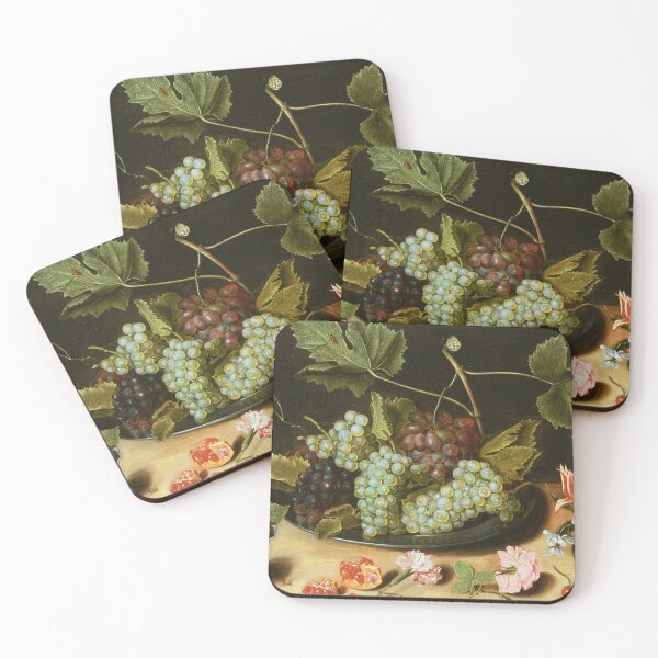 Item preview, Still Life with Fruit and Flowers designed and sold by brushandframes.
