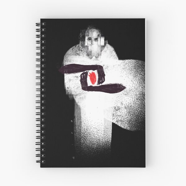 Item preview, Gothic dark viking  with a red hearth in hit hand alternative version designed and sold by zipo-art.