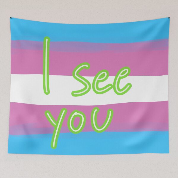 Item preview, Trans flag I see you ally designed and sold by EarthlingHelena.