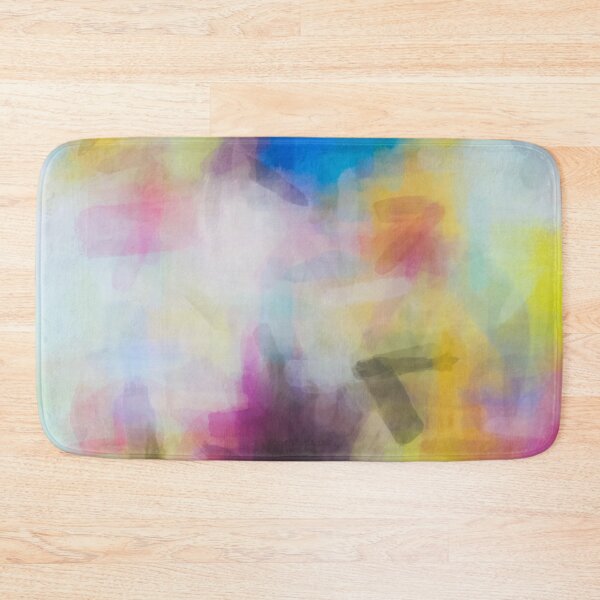 Item preview, splash painting texture abstract background in yellow pink blue designed and sold by Mrvell.