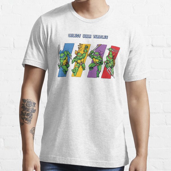 Teenage Mutant Ninja Turtles T-Shirt Mens TMNT Arcade Game Retro