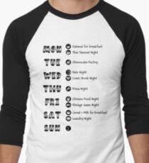 TBBT - Sheldons Wochenplan Baseballshirt mit 3/4-Arm
