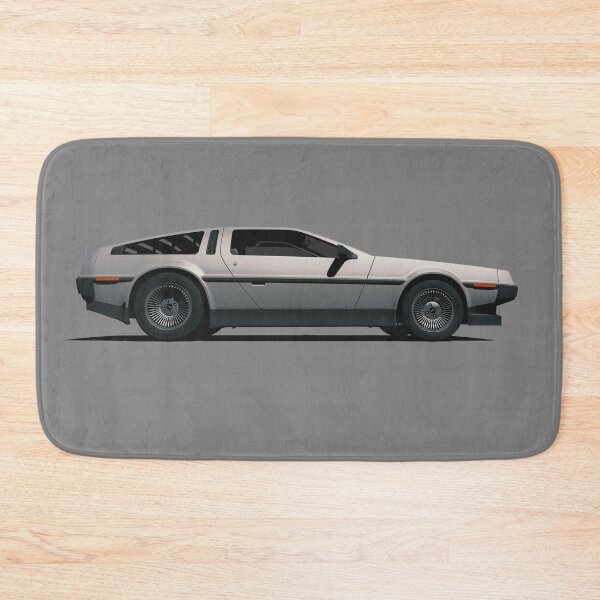 Item preview, DeLorean DMC-12 cartoon retro style car side view designed and sold by BadPixel.
