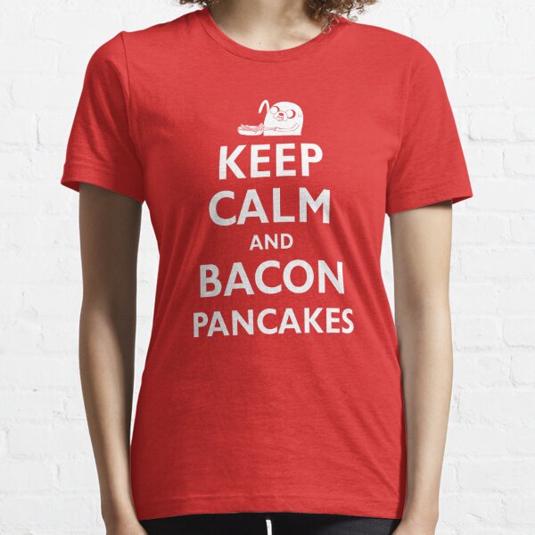 Bacon Pancakes T Shirts Redbubble - red bacon shirt roblox