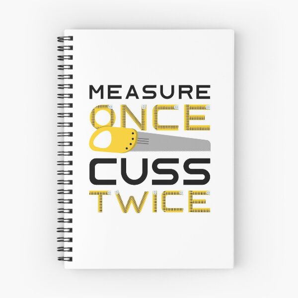 Item preview, Measure Once Cuss Twice designed and sold by LuckyFoxDesigns.