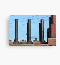 Stacks and Lines 1 Canvas Print