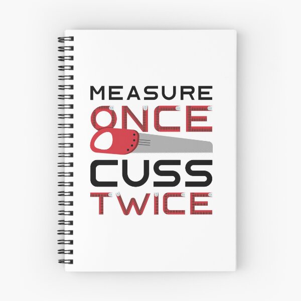 Item preview, Measure Once Cuss Twice designed and sold by LuckyFoxDesigns.