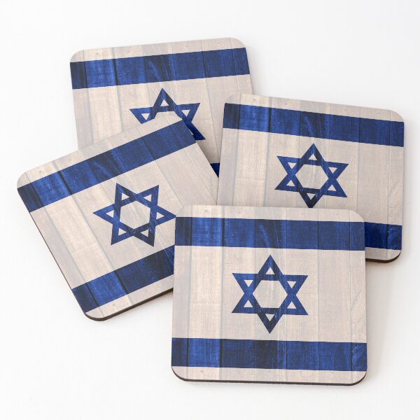 Item preview, Wood flag of Israel designed and sold by Dr-Pen.