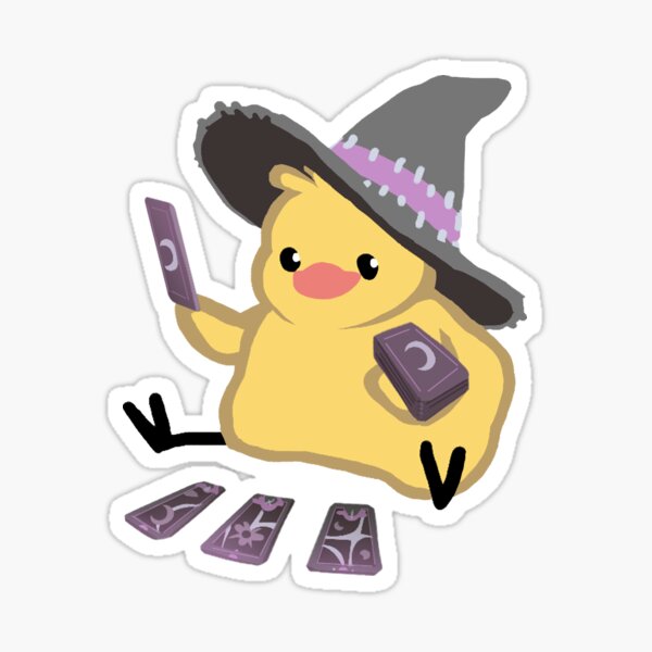 Magical Tarot Witch Birdblob Sticker