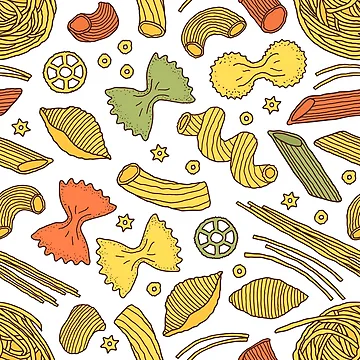 Artwork thumbnail, Pasta Pattern by edwardecho