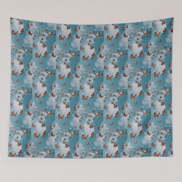 Item preview, Monarch Butterflies in Clouds designed and sold by adelaideb1.