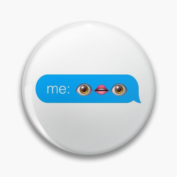 Item preview, eye and mouth emoji text designed and sold by hannahdroke.