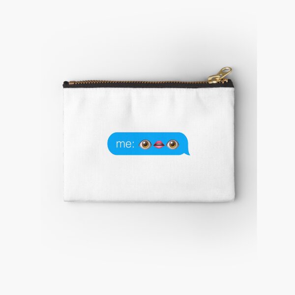 Item preview, eye and mouth emoji text designed and sold by hannahdroke.