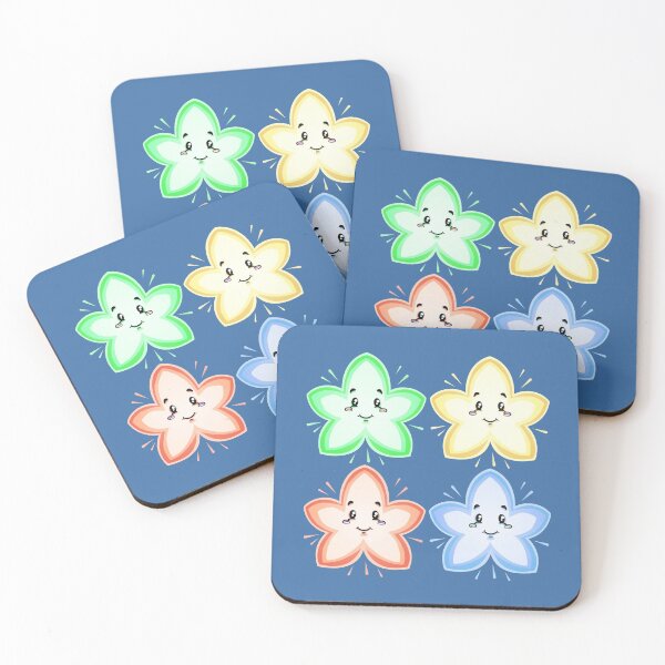 Item preview, Four Colorful Happy Little Shining Stars designed and sold by GrayDawn.