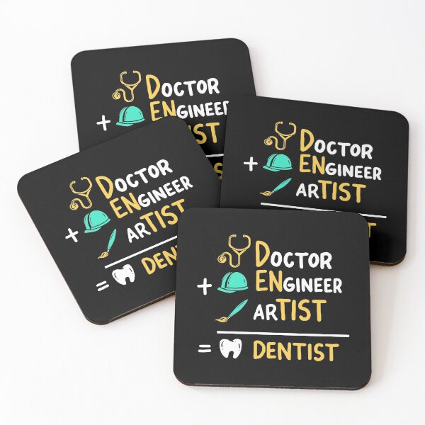 Item preview, Doctor + Engineer + Artist = Dentist For Dental Students print designed and sold by AYDreamers.
