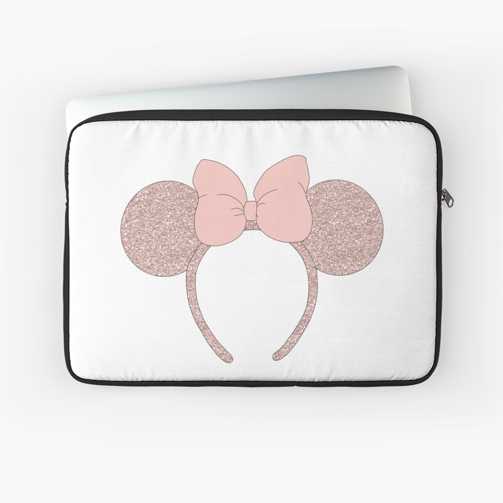Rose Gold Mouse Ear Headband Laptop Sleeve