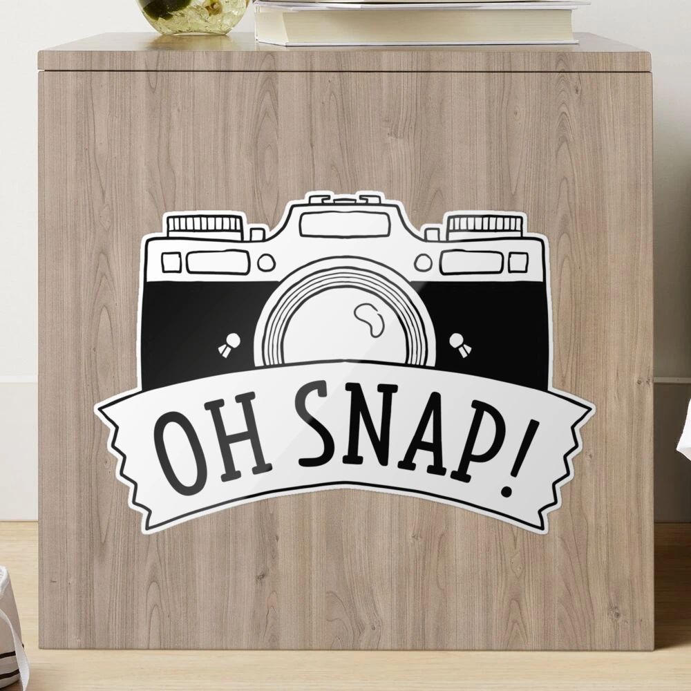 Oh Snap Sticker for Sale by LuckyFoxDesigns