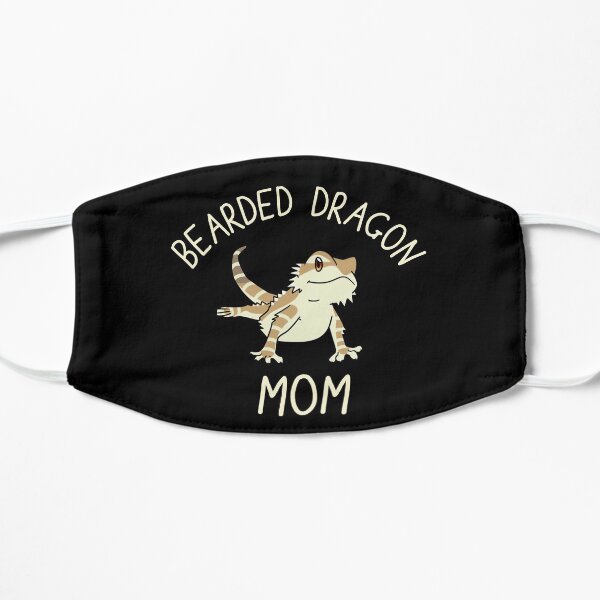 Cute Bearded Dragon Mom Flat Mask
