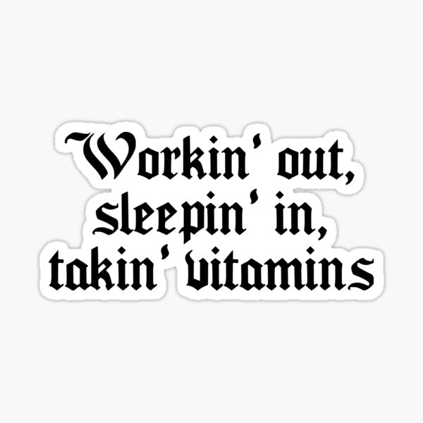 Vitamins Sticker