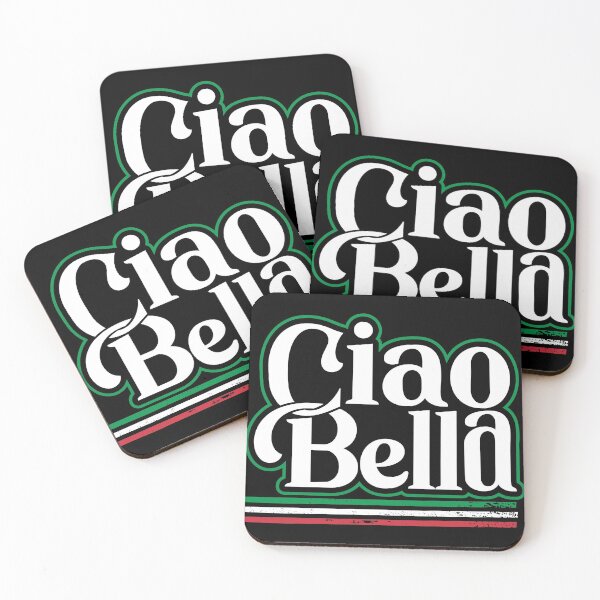 Item preview, Ciao Bella Italy Flag print, Italian Tee graphic designed and sold by Lisbob.