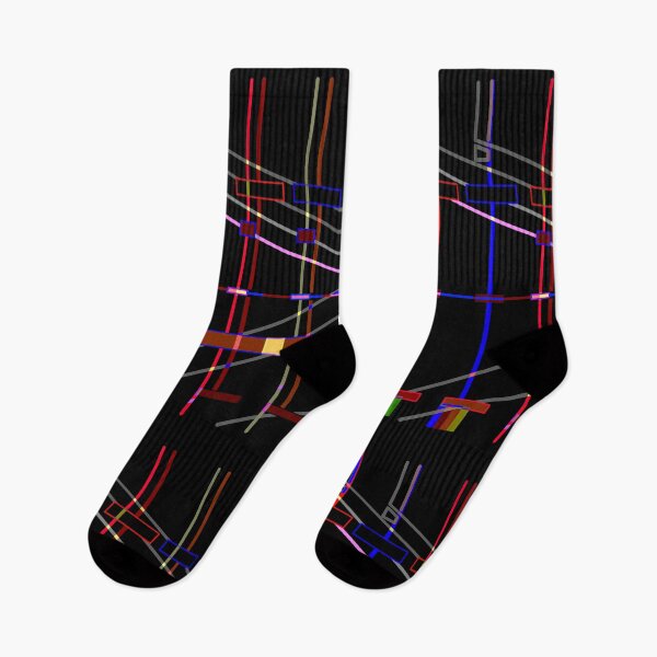 Item preview, Líneas nocturnas abstractas de la ciudad designed and sold by StanMalloy.