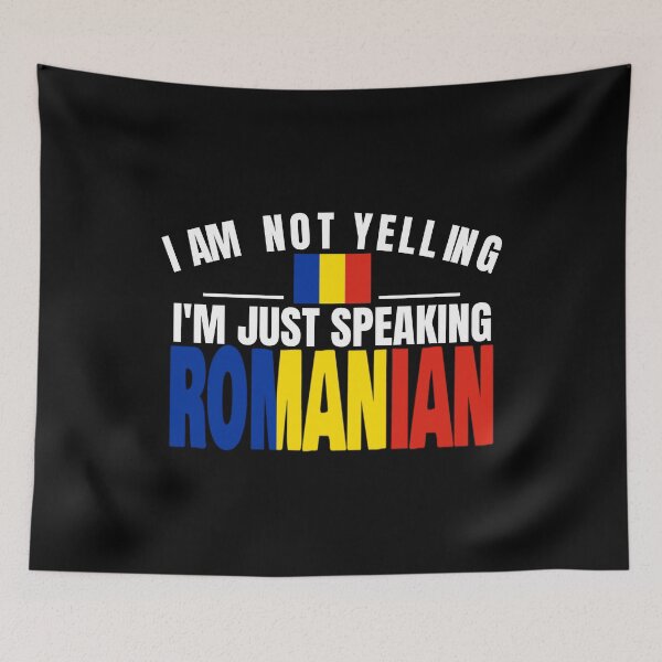 Item preview, I'm Not Yelling I'm Romanian Flag T Shirt Merch designed and sold by PRINTS2HOT.